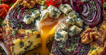 Venetian Radicchio and Gorgonzola Frittata