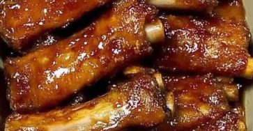 Sticky Honey Garlic Ribs