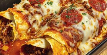 Pizza Enchiladas Ground Beef