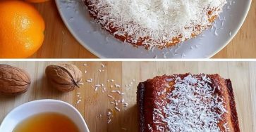 Orange Cake with Honey & Coconut