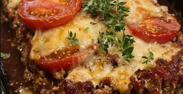 Cheesy Meatloaf Casserole Bake