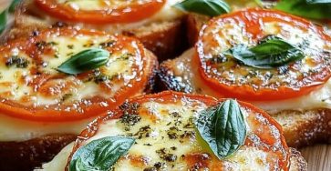 Tomato Basil Garlic Bread