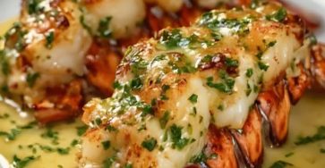 Creamy Garlic Butter Lobster Tails