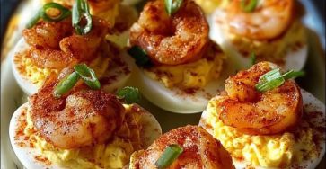 Cajun Shrimp Deviled Eggs