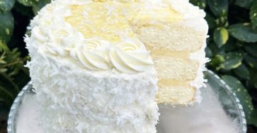 Homemade Coconut Cream Cake